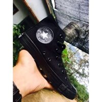 GIÀY THỂ THAO FULL ĐEN CỔ CAO