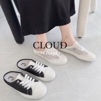 Giày thể thao hở gót mũi tròn dáng bệt