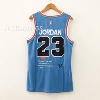 Giày thể thao Michael màu trắng cá tính Chicago Bulls Áo thun bóng rổ chất lượng thông thường