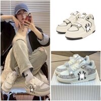 Giày Thể Thao M,L,B Chuky màu ghi xám N,Y quai dán ,giày sneaker nam nữ độn đế cao 5cm