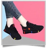 Giày thể thao mới 2025, giày chạy bộ thể dục lưới, giày đi bộ nữ thoáng khí cho mùa xuân thu