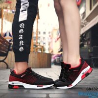 Giày thể thao nam - 68332 ĐEN ĐỎ | Giầy Sneaker nam phong cách hàn quốc