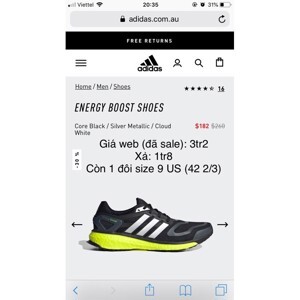 Giầy thể thao nam Adidas Boost Energy