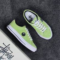 Giày thể thao nam Converse thời trang cổ điển màu xanh lá cây thấp 8-B38