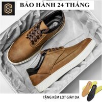 Giày thể thao nam da bò thật nguyên tấm, đế cao su - Giầy Sneaker nam cao cấp CHEAPSTORE - CS487( Bảo hành 24 tháng) :;