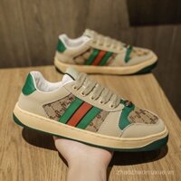 Giày thể thao nam da thật của European Station, thoáng khí, giày thường, giày bẩn, giày retro đa năng, giày thời trang, kích cỡ lớn và nhỏ