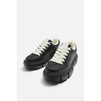 Giày thể thao nam đế chunky Zara màu đen