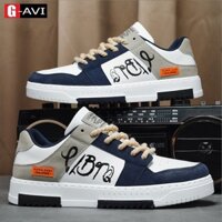Giày thể thao nam đế tăng chiều cao chất liệu lưới phối da kiểu dáng trẻ trung năng động Avi C05
