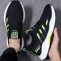 Giay Thê Thao Nam GEMI - Giay Sneaker Mau Xanh  Đen, Giay Thê Thao Độ Đàn Hồi Tốt, Chống Trơn  - G5015 - 40 - Đen