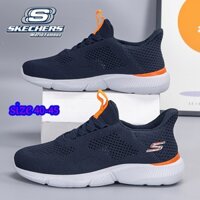 [Giày thể thao nam] Giày đi bộ siêu nhẹ và thoáng khí * Skechers _ Men Slip Ons Giày thể thao công sở thông thường
