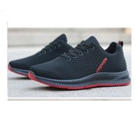 Giày thể thao nam -Giày sneaker nam -Giày Full Đen Đế Cao Su Đúc, Thoáng Khí, Mã S25