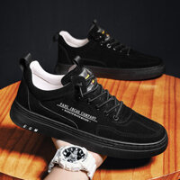 GIÀY THỂ THAO NAM [M87] , Giày Nam Phong Cách Hàn Quốc Giày Sneaker Nam Da PU