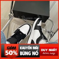 GIÀY THỂ THAO NAM NỮ CỔ THẤP SMOKE GREY-XÁM ĐEN 1 LOW Xịn