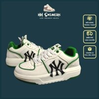 Giày thể thao nam nữ MLB NY Chunky màu xanh lá độn đế tăng chiều cao bản hot 2022 Full Box