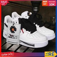 Giày Thể Thao Nam Nữ- nike Jordan - Giày Nike Trắng Hoa Cúc Sơn Đế Cổ Thấp Thời Trang Full Box Bill