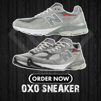 Giày thể thao New Balance 990 V3 màu đỏ xám nb990 100% m990v53 NB, giày thể thao chất lượng cao cho phụ nữ và nam giới