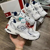 Giày thể thao Newbalance 530 2 đôi, giày thể thao màu xám mờ không có vỏ bảo vệ