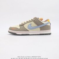 Giày thể thao Nike SB chôn vùi "hoạt hình thực tế" may màu vàng và xanh thấp một đôi giày là 36-45