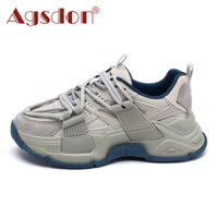 Giày Thể Thao Nữ Agsdon Bố Giày Mùa Thu Đế Dày Tăng Chiều Cao Cặp Đôi Nhiều Màu Tùy Chọn