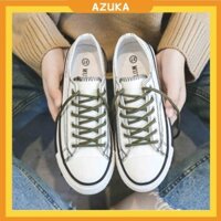 Giày thể thao nữ đế bằng giá rẻ giày sneaker nữ trắng đen ulzzang cao cấp hot trend AZUKA - E5 -KJ87c