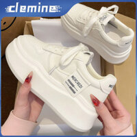 Giày thể thao nữ đế bệt và đa năng màu trắng nhẹ thoáng khí