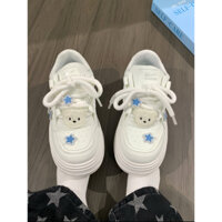 Giày thể thao nữ đế cao độn đế cute sticker gấu thời trang Hot Trend HYEON GD21 (CHUẨN SIZE)