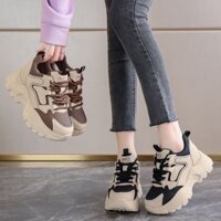 Giày thể thao nữ đế độn Giày sneaker nữ tăng chiều cao ( Cao 7cm ) Giày nữ phong cách Hàn Quốc thoáng khí êm chân ĐT04