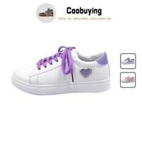 Giày thể thao nữ đế thấp phiên bản hàn quốc yêu dáng giày trắng đơn giản