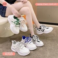 Giày thể thao nữ độn đế 5p tôn dáng, phối màu cá tính, xinh xắn cực mềm êm chân - TT15