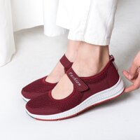 Giày thể thao nữ Fashinon phối lưới siêu thoáng - Đỏ - 40