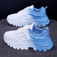 Giày thể thao nữ fashion gót màu độn đế tăng chiều cao 5-6cm
