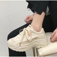 Giày thể thao nữ fullbox màu da/màu trắng