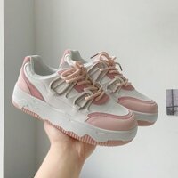 Giày thể thao nữ GEMI - giày ullzzang màu hồng- trắng, giày thể thao chạy bộ, êm chân- M7064