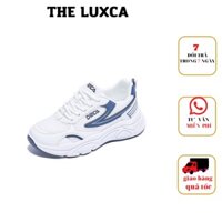 Giày Thể Thao Nữ ,giày Sneaker Tăng Chiều Cao Màu Trắng ,Đế Cao 5 cm Da PU phong cách Cá Tính BCS01