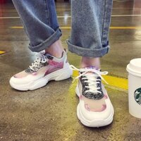 Giày thể thao nữ hở gót Chic Sneakers, giày siêu thoáng khí nhẹ cho (A2729)