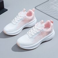 giầy thể thao nữ màu trắng đế 4.5cm chống trơn,giày nữ sneaker mẫu mới phong cách hiện đại trẻ trung năng động GTN48