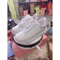 Giày Thể thao nữ màu trắng đế độn thời trang
