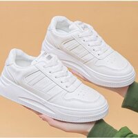 Giày Thể Thao Nữ Màu Trắng Kiểu Dáng Hiện Đại Trẻ Trung,Giày Nữ Da Mềm Đế Êm Chân Phong Cách Hàn Quốc MINOKA SHOP GTTN15
