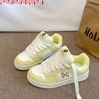 Giày thể thao nữ, mềm mại và thoải mái, giày bánh mì màu vàng cổ điển Giày thể thao dành cho học sinh