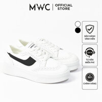 Giày thể thao nữ MWC 0745 - Giày Thể Thao Nữ Đế Cao Màu Trắng Thời Trang, Sneaker Da Êm Chân Hot Trend