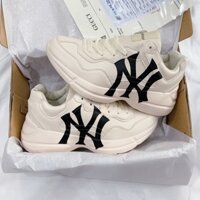 Giày thể thao nữ NY size 36 độn đế trắng đen (mới 95%)