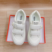 Giày thể thao nữ quai dán độn đế 4cm thời trang hàng Qccc fulbox