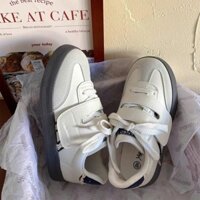 Giày Thể Thao Nữ Quai Dán Xé Đế Nâu Botrend