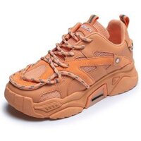 Giày thể thao nữ sneaker đế cao cá tính GN10 - cam