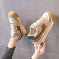 Giày thể thao nữ, sneaker độn đế 5 phân phối màu chất loại đẹp độn đế tăng chiều cao cực kì tôn dáng