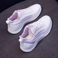 Giày thể thao nữ sneaker hot trends buộc dây đi học đi chơi chạy bộ đế cao su trượt êm chân V363
