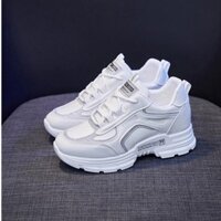 Giày Thể Thao Nữ Sneaker Thể Thao GCN09 Siêu Phẩm Đế 3 Phân Màu Trắng Giày Đi Không Đau Chân