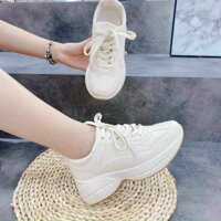 Giày Thể thao nữ, sneaker chuẩn QC, độn đế 5cm, êm chân.