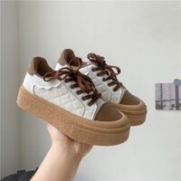 Giày thể thao nữ thời trang đế độn cao 5 phân nhiều màu kiểu Ulzzang siêu rẻ HYEON GD08