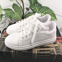 Giày thể thao nữ trắng độn đế tăng chiều cao